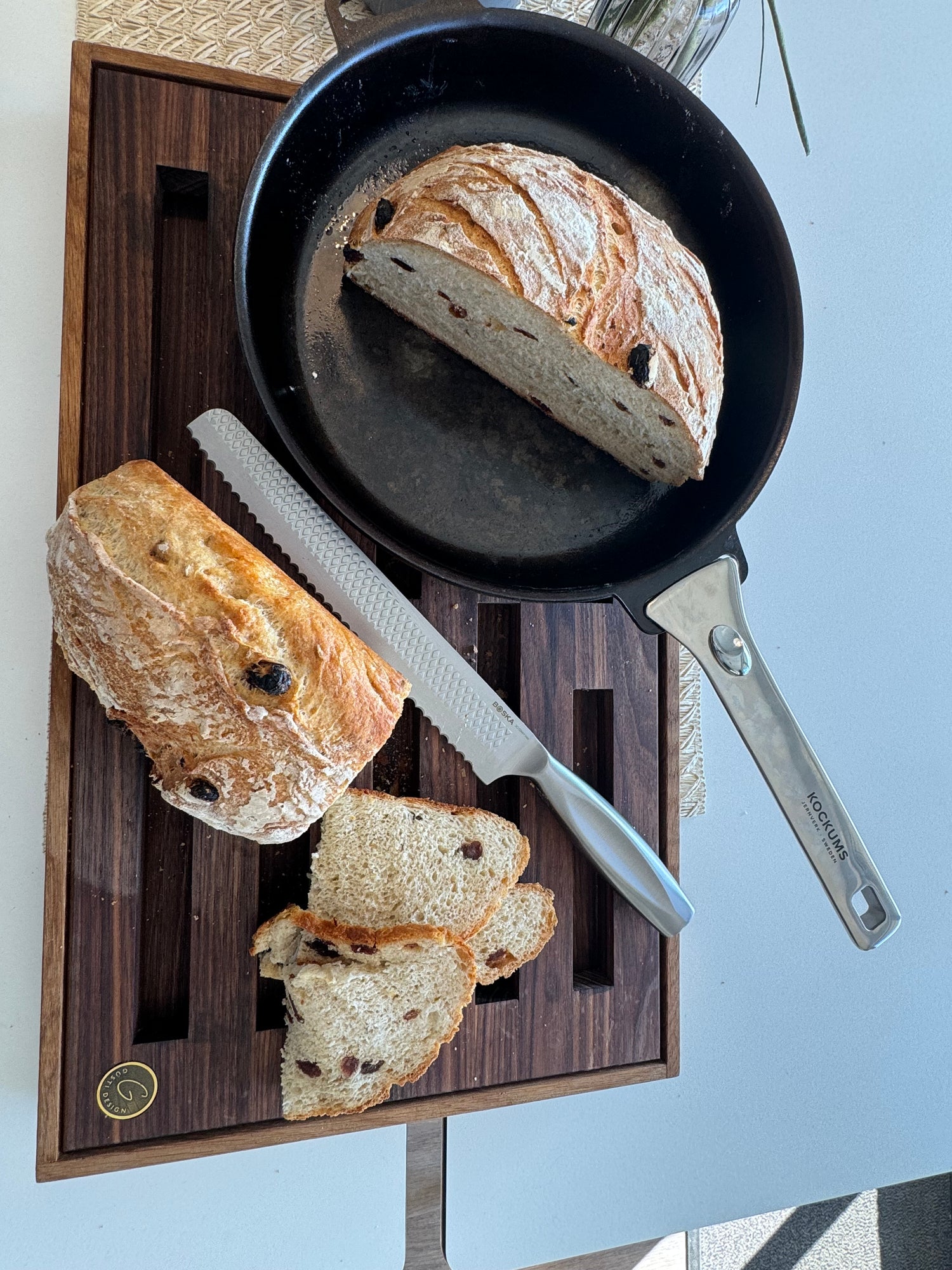 Fennelbrauð með rúsínum