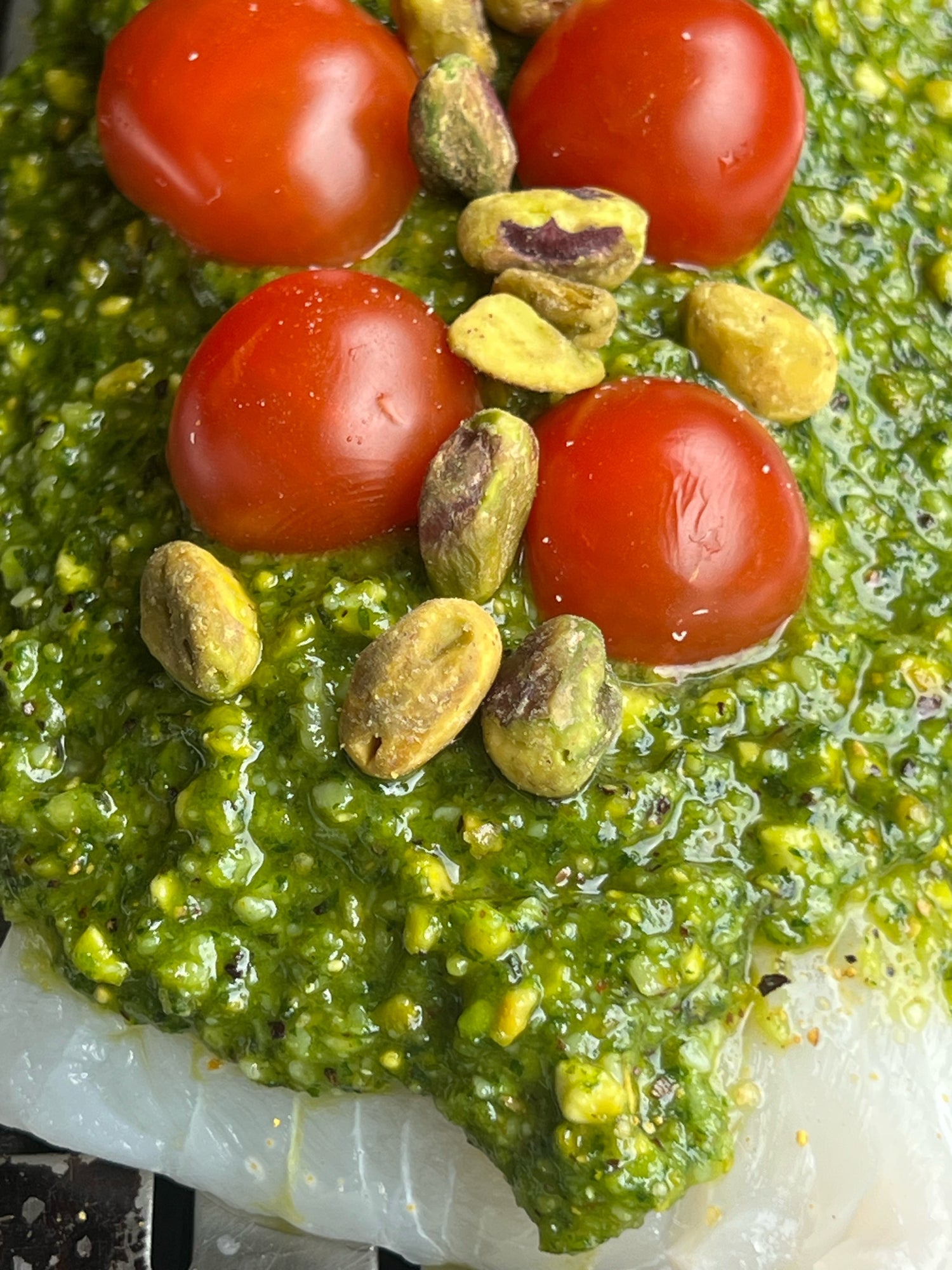 Grillaðir þorskhnakkar með heimagerðu pestó