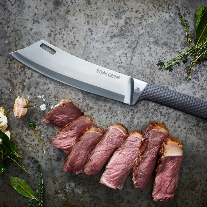 STEAK CHAMP - Leður hulstur fyrir kokkahníf BBQ PRO