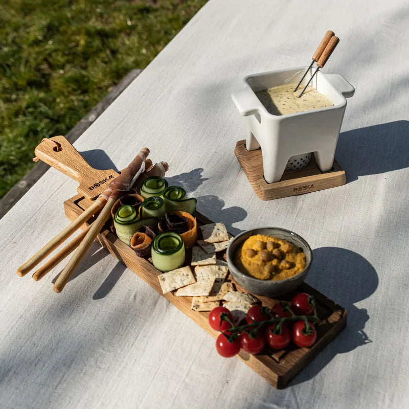 BOSKA - Ostahnífasett með Friends viðarbretti – 40cm