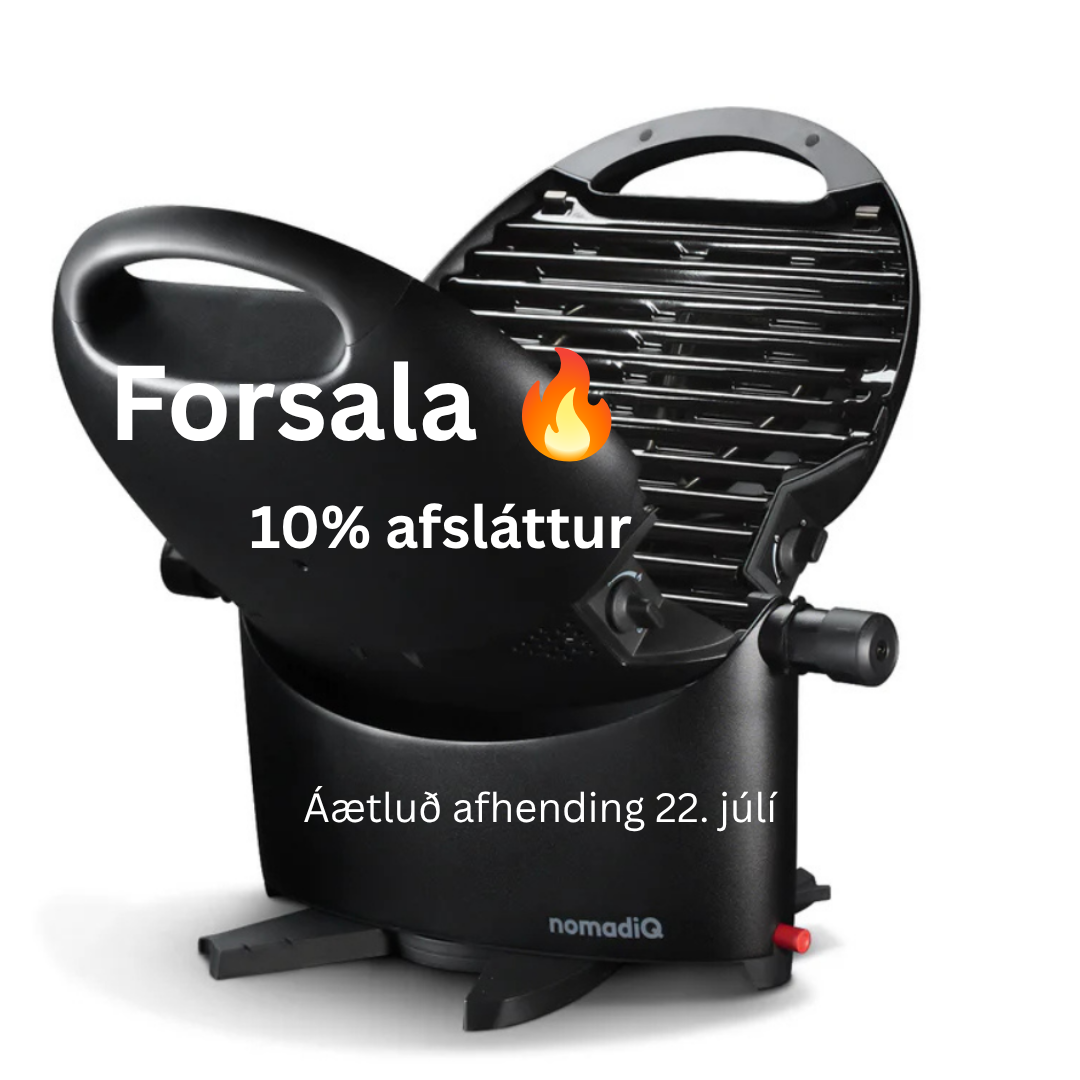 nomadiQ BBQ ferðagrill model 3.0. SVART