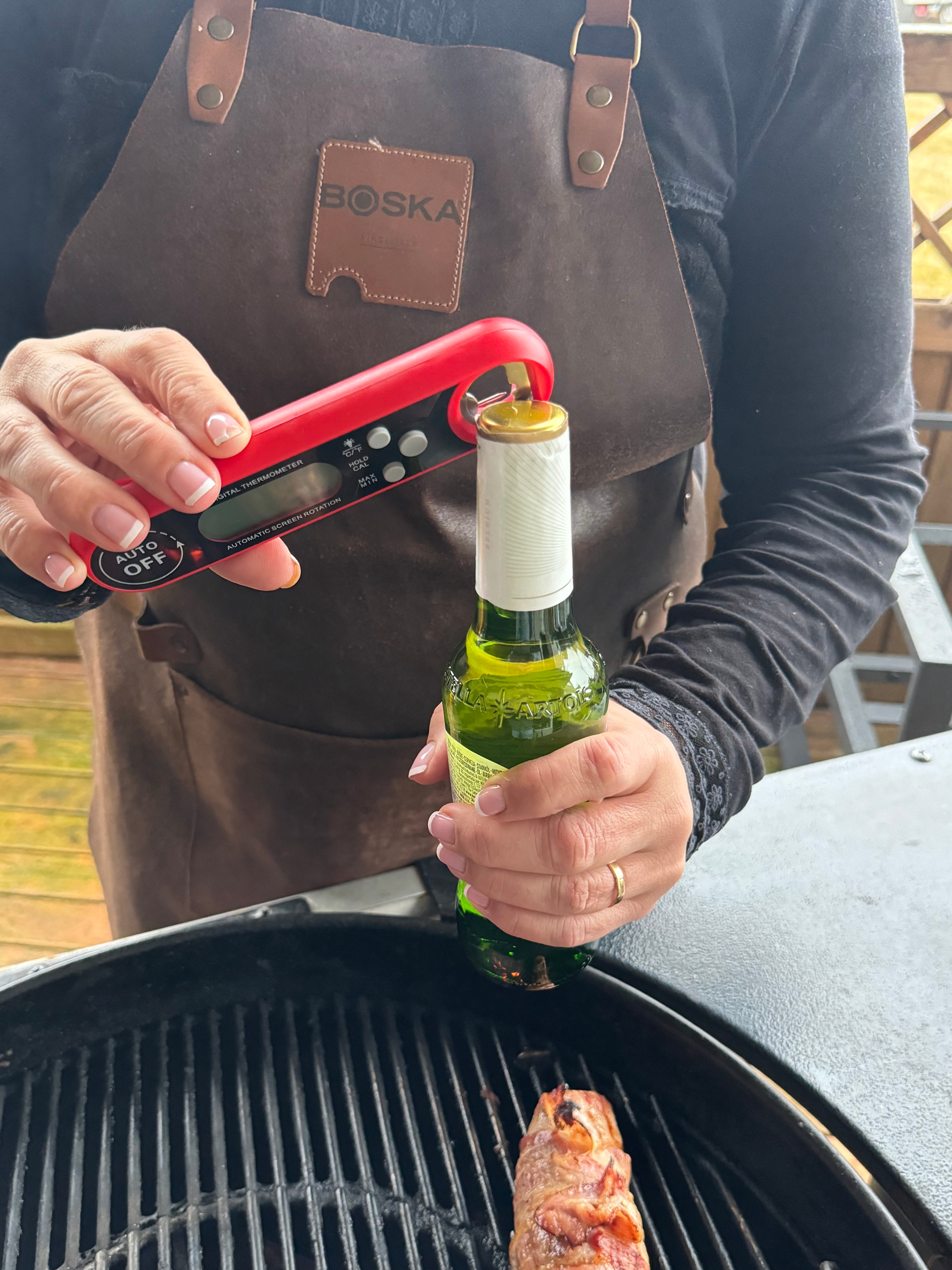 Hitamælir með innbyggðum upptakara