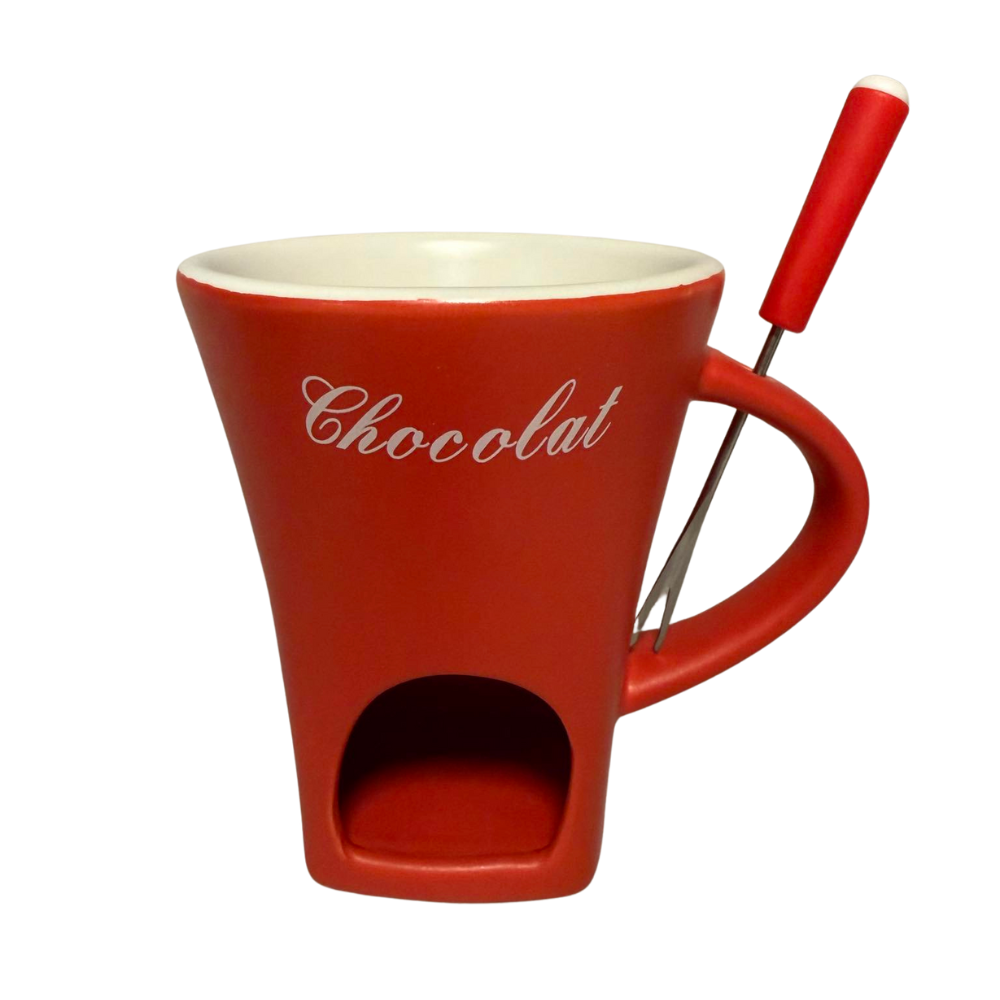 Súkkulaði fondue bollar frá Nouvel -250 ml rauður