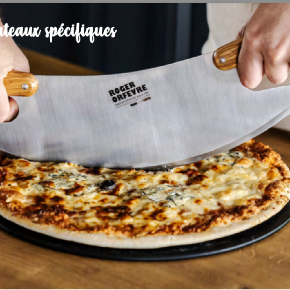 Roger Orfevre Pizzahnífur - ólívuviður