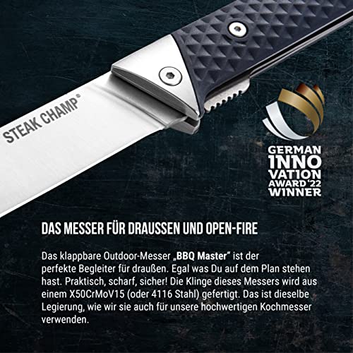 STEAK CHAMP ferðahnífur „BBQ MASTER“ 4.5" / 12cm