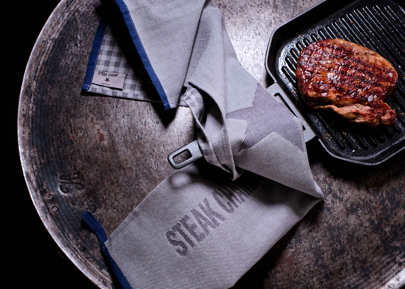 Steak Champ grillhandklæði 2 í pakka