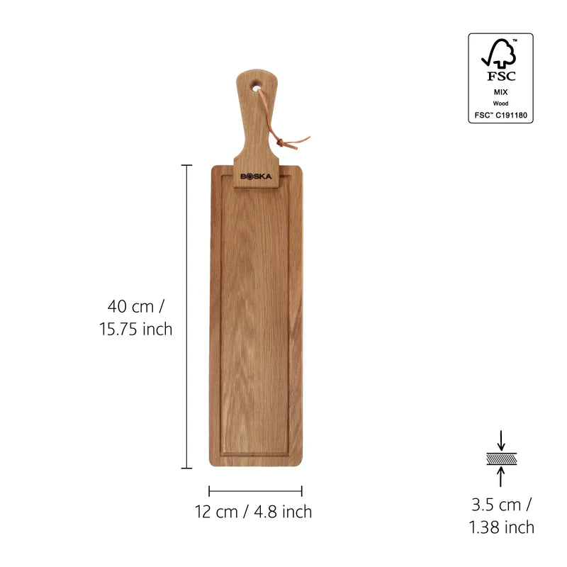 BOSKA - Ostahnífasett með Friends viðarbretti – 40cm