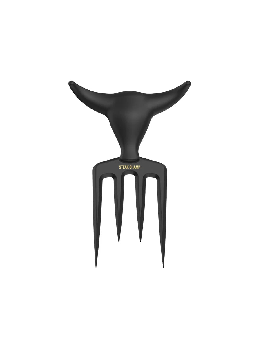 STEAK CHAMP - BULL FORK  SVARTUR (Kjötgaffall)