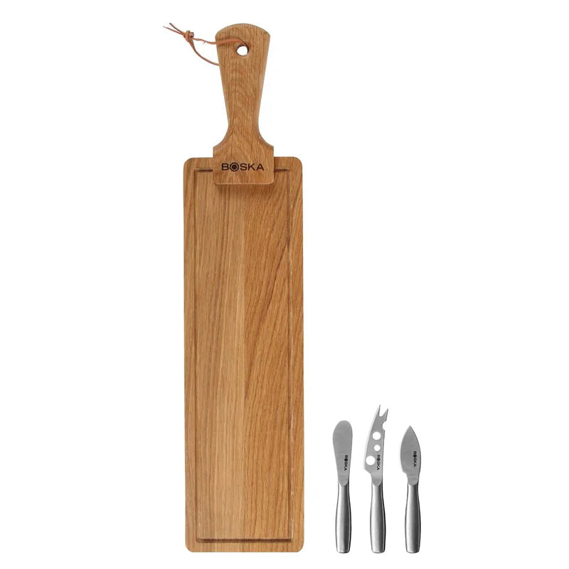 BOSKA - Ostahnífasett með Friends viðarbretti – 40cm