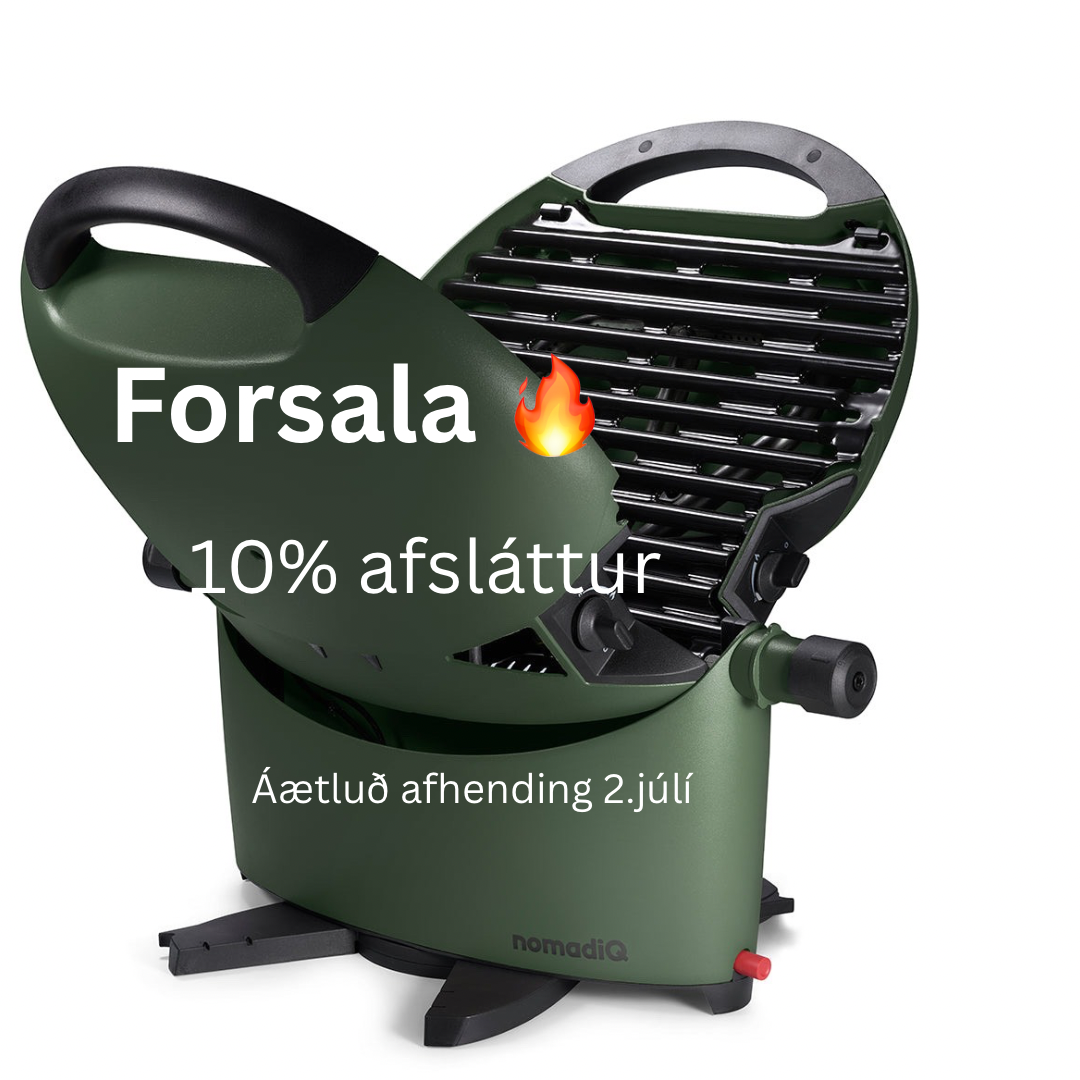 nomadiQ BBQ  ferðagrill model 3.0. Grænt