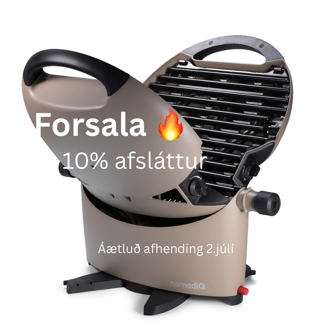 nomadiQ BBQ model ferðagrill 3.0.  Urban GRÁTT