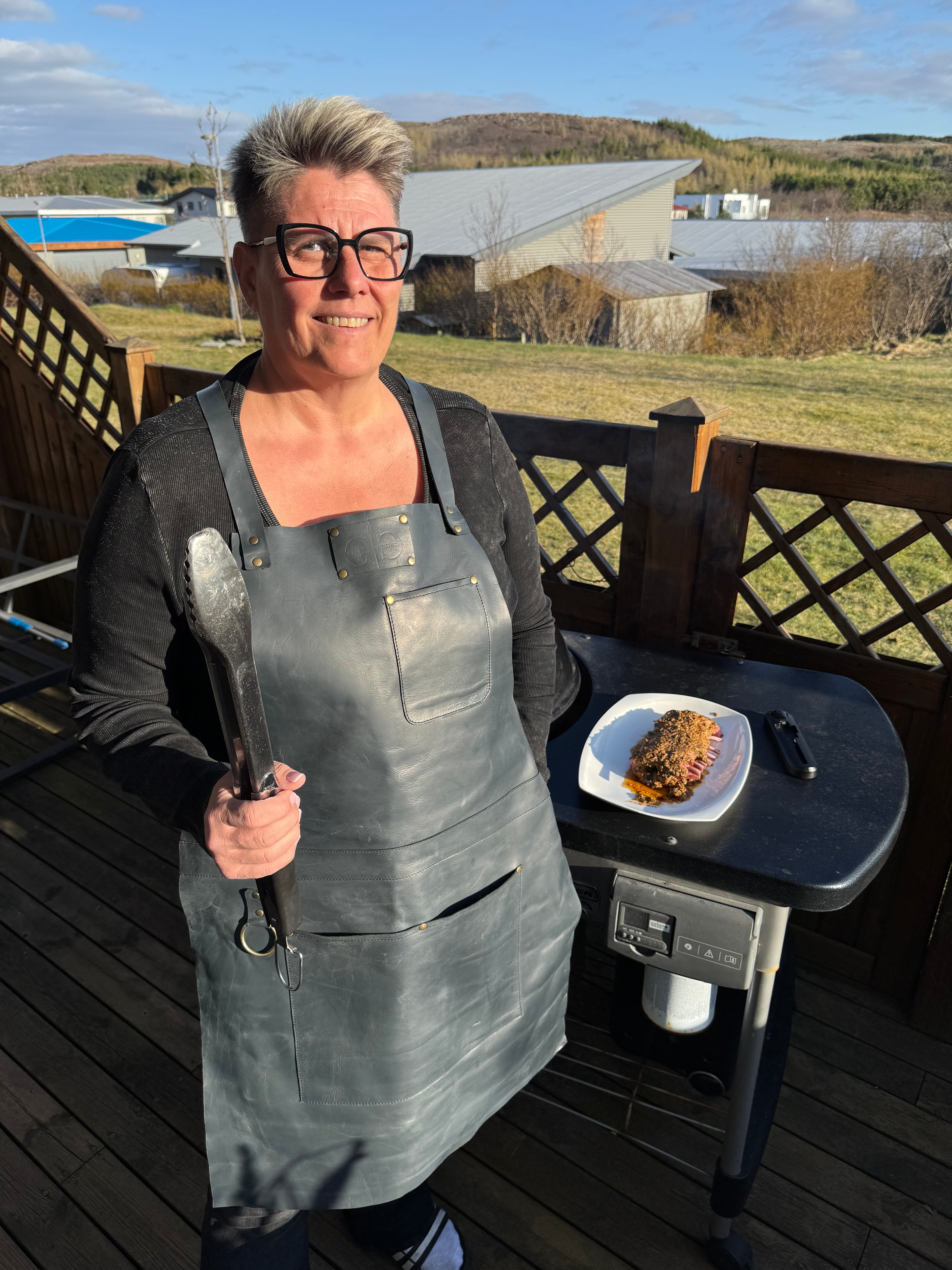 GD Leðursvunta Svört Crossbody