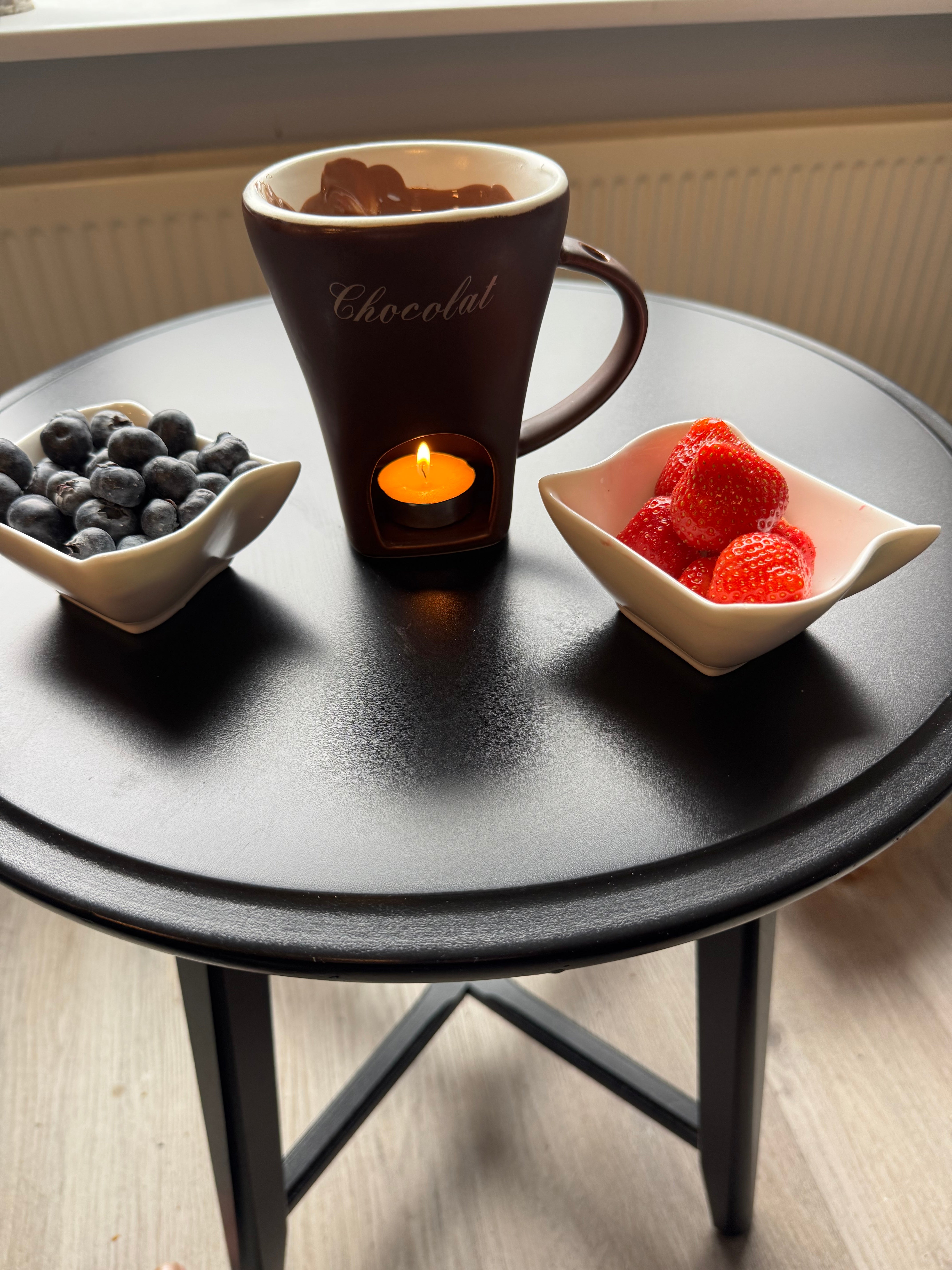 Súkkulaði fondue bollar frá Nouvel -250 ml rauður