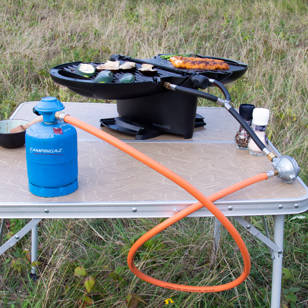 nomadiQ gasslanga  framlenging fyrir ferðakúta (bláa)
